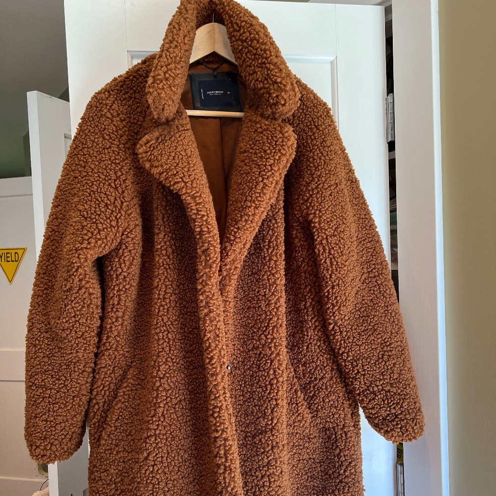 Lucky Brand Faux Fur "Teddy Bear" Coat